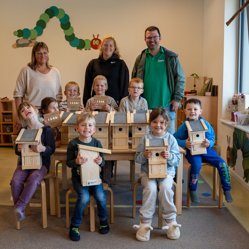 Nistkästen für die Ev. Kita „Arche Noah“ in Medelby